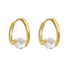 Wholesale Geometric Copper Zircon Earrings For Women