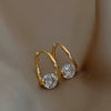 Wholesale Geometric Copper Zircon Earrings For Women