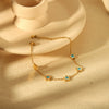 Wholesale Geometric Cross Chain Stainless Steel And Titanium Steel 18K Gold Plated Jewelry Set For Women