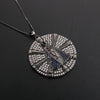 Wholesale Geometric Cross Crown Pendant Necklace Copper Electroplated Unisex