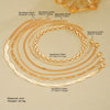 Wholesale Geometric Cross Twist Snake Chain Bracelet Set Alloy Electroplated For Women