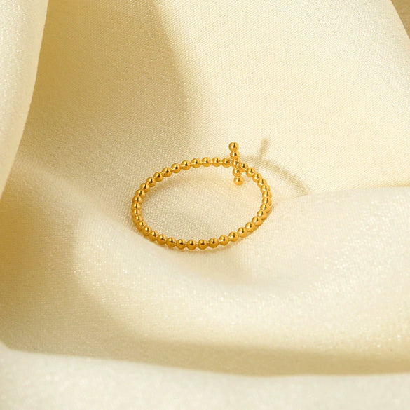 Wholesale Geometric Crossshaped Stainless Steel Electroplated Ring For Women