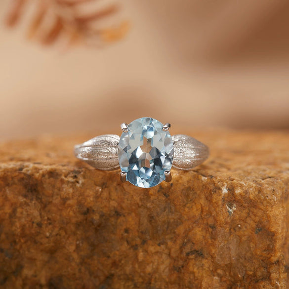 Wholesale Geometric Crystal S925 Sterling Silver 18K Gold Set With Gems Fashion Ring