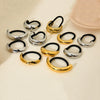 Wholesale Geometric Curved Stainless Steel Electroplated Hair Tie High Elasticity Fashion Hair Accessory For Women
