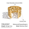 Wholesale Geometric Cut Out Cross Mesh Design Electroplated Stainless Steel Bracelet Jewelry For Women