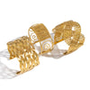 Wholesale Geometric Cut Out Cross Mesh Design Electroplated Stainless Steel Bracelet Jewelry For Women