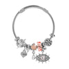 Wholesale Geometric Devil's Eye Beaded Bracelet For Women Fashion Stainless Steel Electroplated