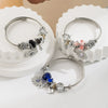 Wholesale Geometric Devil's Eye Beaded Bracelet For Women Fashion Stainless Steel Electroplated