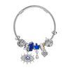 Wholesale Geometric Devil's Eye Beaded Bracelet For Women Fashion Stainless Steel Electroplated