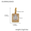 Wholesale Geometric Diamond Ferris Wheel Pendant Bracelet For Women Stainless Steel Zircon Gold Plated Hand Jewelry