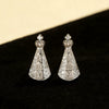 Wholesale Geometric Diamond Inlaid Copper Earrings For Women Light Luxury Style