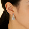 Wholesale Geometric Diamond Inlaid Copper Earrings For Women Light Luxury Style