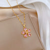 Wholesale Geometric Diamond Necklace Made Of Titanium Steel And Copper For Unisex