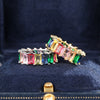 Wholesale Geometric Diamond Ring Copper Electroplating Hip Hop Style Women's Ring