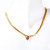 Wholesale Geometric Diamond Stainless Steel Marquise Zircon Mixed Gem Inlay Necklace Multilayer Stacking Clavicle Chain Accessory