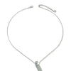 Wholesale Geometric Diamondencrusted Flower Ring Necklace Stainless Steel 14K Electroplated Jewelry