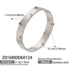 Wholesale Geometric Diamondencrusted 18K Gold Plated Stainless Steel Bracelet Jewelry Accessories
