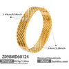 Wholesale Geometric Diamondencrusted 18K Gold Plated Stainless Steel Bracelet Jewelry Accessories