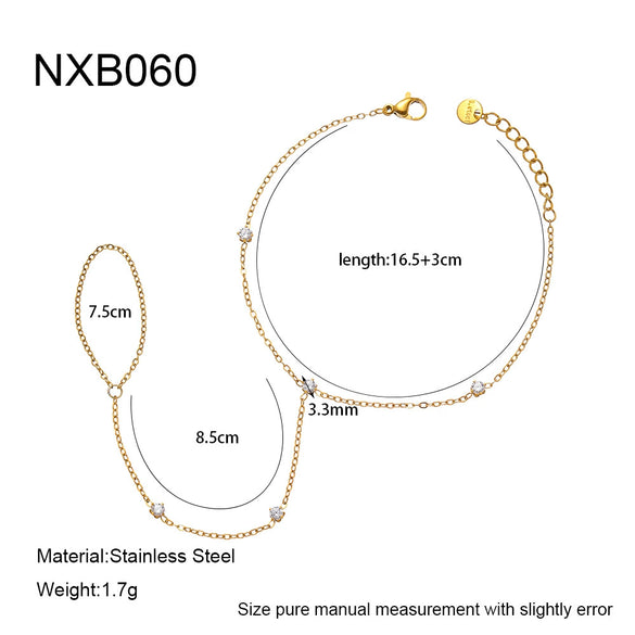 Wholesale Geometric Diamondencrusted 18K Goldplated Stainless Steel Jewelry For Women