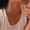 Wholesale Geometric Diamondencrusted Stainless Steel And Titanium Steel Oshaped Chain Pendant Necklace For Women