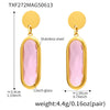 Wholesale Geometric Disccut 316L Stainless Steel Earrings Electroplated With 18K Gold Highend Fashion Jewelry For Women