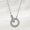Wholesale Geometric Doublering Necklace Copper Electroplating Fashion Light Luxury Jewelry