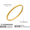 Wholesale Geometric Doublerow Heart Clasp Bracelet Set Electroplated With 18K Real Gold Stainless Steel Jewelry