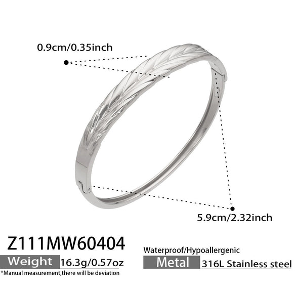 Wholesale Geometric Doublerow Heart Clasp Bracelet Set Electroplated With 18K Real Gold Stainless Steel Jewelry