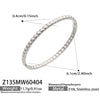 Wholesale Geometric Doublerow Heart Clasp Bracelet Set Electroplated With 18K Real Gold Stainless Steel Jewelry