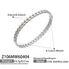 Wholesale Geometric Doublerow Heart Clasp Bracelet Set Electroplated With 18K Real Gold Stainless Steel Jewelry
