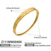 Wholesale Geometric Doublerow Heart Clasp Bracelet Set Electroplated With 18K Real Gold Stainless Steel Jewelry