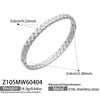 Wholesale Geometric Doublerow Heart Clasp Bracelet Set Electroplated With 18K Real Gold Stainless Steel Jewelry