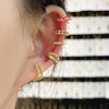 Wholesale Geometric Ear Clip Set Copper Electroplated Spiral Wrapped Earrings For Women Minimalist Style