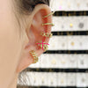 Wholesale Geometric Ear Clip Set Copper Electroplated Spiral Wrapped Earrings For Women Minimalist Style