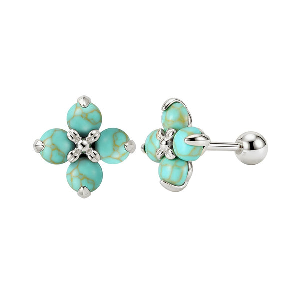 Wholesale Geometric Electroplated 925 Silver Jewelry Bracelets Earrings Ear Studs For Women