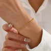 Wholesale Geometric Electroplated Stainless Steel Cauliflower Chain Bracelet For Women