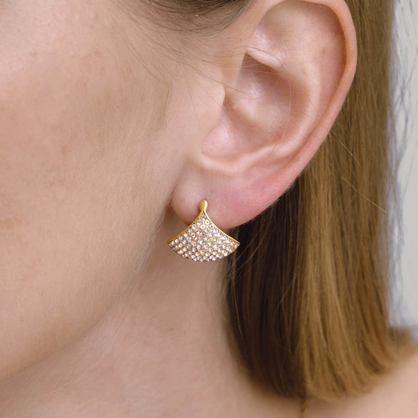 Wholesale Geometric Electroplated Stainless Steel Earrings For Women
