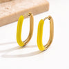 Wholesale Geometric Electroplated Stainless Steel Earrings For Women