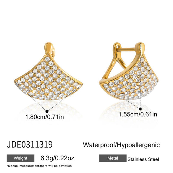 Wholesale Geometric Electroplated Stainless Steel Earrings For Women