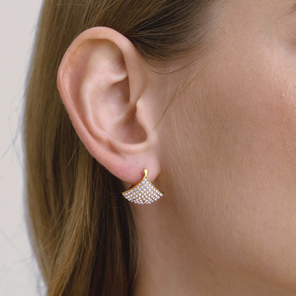 Wholesale Geometric Electroplated Stainless Steel Earrings For Women