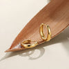 Wholesale Geometric Electroplated Stainless Steel Earrings Unisex Original Design Style