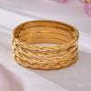 Wholesale Geometric Electroplated Stainless Steel Interlocking Buckle Bracelet For Women