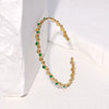 Wholesale Geometric Electroplated Stainless Steel Open Bracelet Accessories