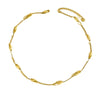Wholesale Geometric Electroplated Stainless Steel Oval Hollow Ball Necklace For Men And Women