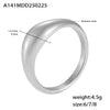 Wholesale Geometric Electroplated Titanium Steel Ferris Wheel Ring Unisex
