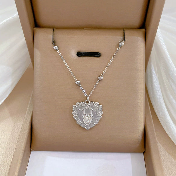 Wholesale Geometric Electroplated Titanium Steel Necklace Unisex Fashion
