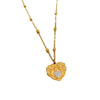 Wholesale Geometric Electroplated Titanium Steel Necklace Unisex Fashion