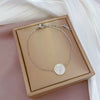 Wholesale Geometric Electroplated Titanium Steel Necklace Unisex