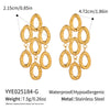 Wholesale Geometric Exaggerated Water Drop Tassel Earrings For Girls Titanium Steel Jewelry With Pvd Vacuum Real Gold Electroplating