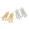 Wholesale Geometric Exaggerated Water Drop Tassel Earrings For Girls Titanium Steel Jewelry With Pvd Vacuum Real Gold Electroplating
